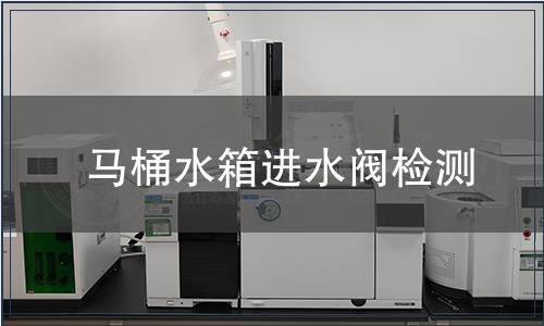 馬桶水箱進水閥檢測